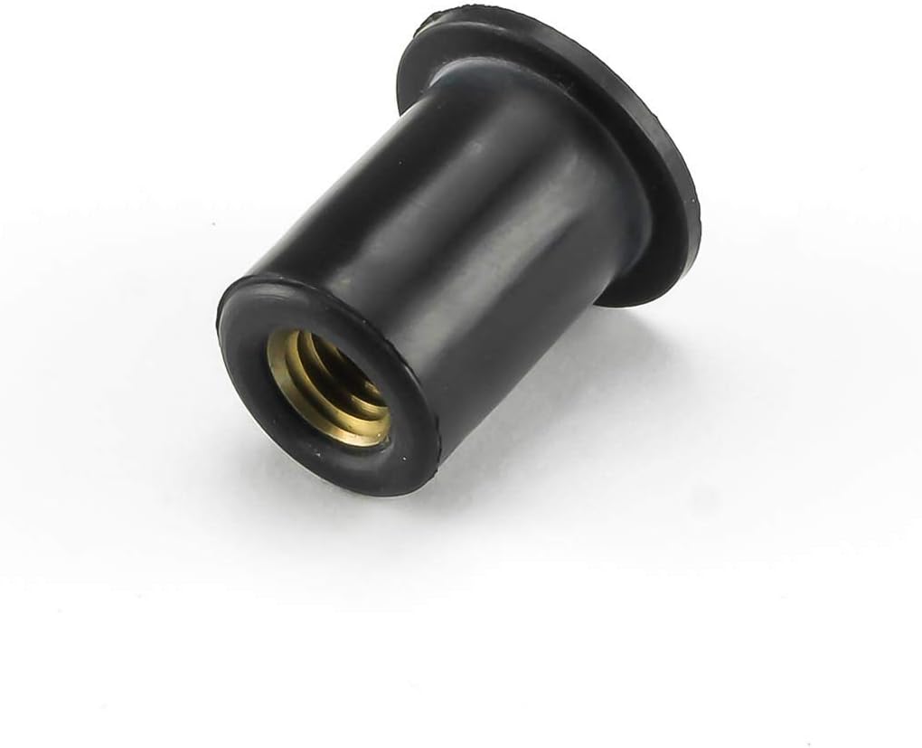 M5 x (0.8mm) Rubber Nut with Brass Insert Amazon.co.uk Car & Motorbike