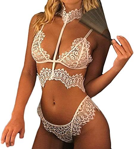 2019 New Women Charm Sexy Sissy Lingerie Lace Babydoll and G String Thong Underwear Nightwear