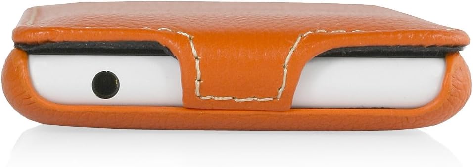 StilGut Ultraslim Case made of leather for Nokia Lumia 820 - Orange - Image 5