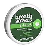 BREATH SAVERS 3-Hour Breath Mints, Spearmint, 1.27 Ounce (Pack of 16)