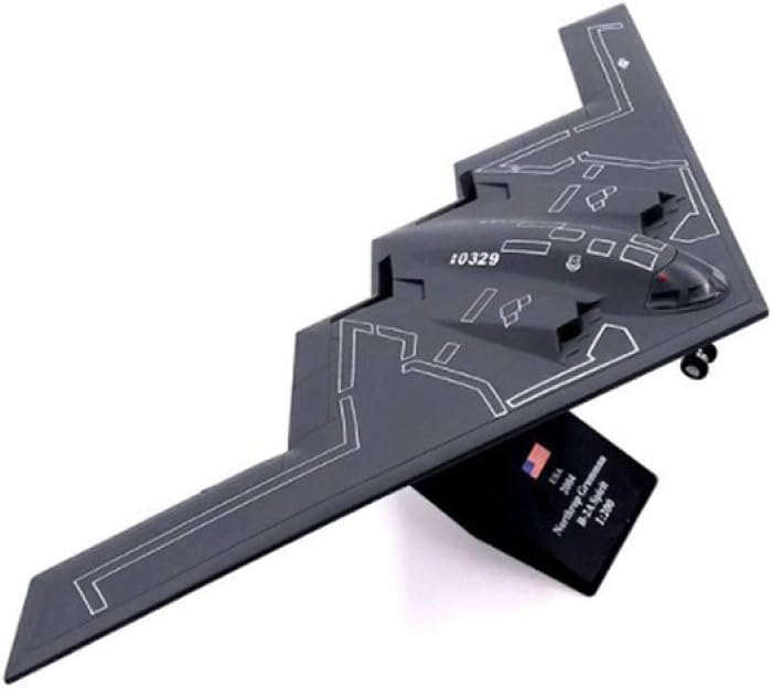 QLRL U.S. Air Force Ghost B2 Strategic Stealth Bomber Combat Aircraft Alloy Model Die-Casting 1/200 Metal Aircraft