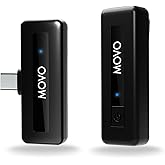 Movo Wireless Mini UC USB-C Wireless Microphone for Android - Lavalier Mic for Android Phones, Laptops, iPad Pro, and More