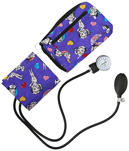 Prestige Medical Premium Aneroid Sphygmomanometer with Carry Case, Betty Boop Colored Hearts