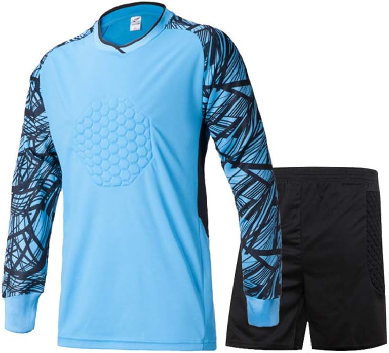 Men's soccer goalkeeper training suit sports shirt competition jersey boy long sleeve sportswear 2-piece suit for comprehensive L-XXXL