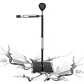 INNOLIFE Boxing Spinning Bar Heavy Duty Punching Speed Reflex Skills Training Free Standing Adjustable Height from 54"-75.5"