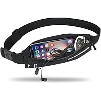 Slim Running Belt for Women & Men,Running Waist Pack Phone Holder,Jogging Workout Fanny Pack Runners Pouch Gear…