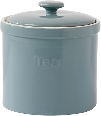 duck egg blue tea coffee sugar canisters