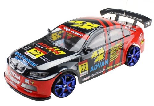 Large 4WD Drift Car 18" RC 1/10 Radio Control Electric RTR Racing Vehicle with Flash Light (Shell Painting May Vary)