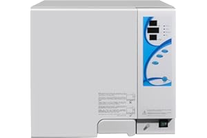 EustomA 18L Autoclave High Pressure Temperature Steam Class N Lab Equipment STE-18-E with Drying Function Digital Display Vacuum Stainless Steel Steam Compact Type