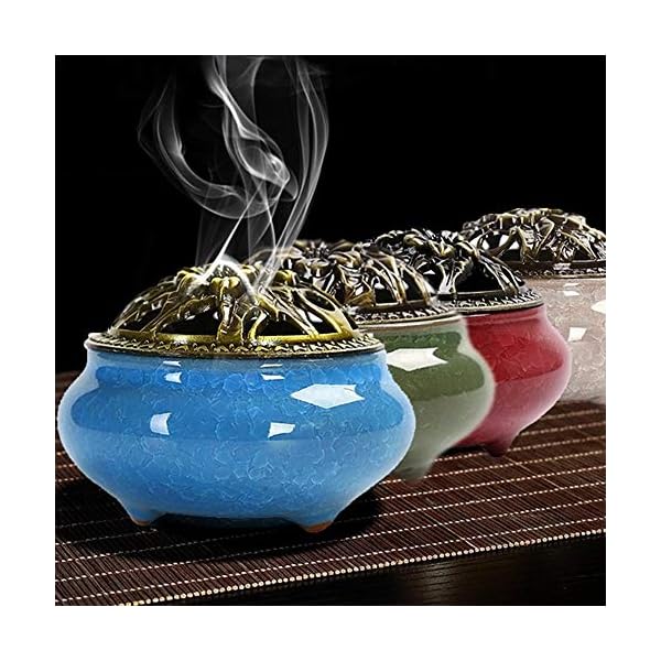 Celadon Incense Burner Ceramic Fragrance Furnace Ice Cracking Glaze