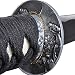 Handmade Sword - Samurai Tanto Sword, Functional, Hand Forged, 1045 Carbon Steel, Heat Tempered, Full Tang, Sharp, Black Wooden Scabbard