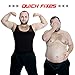 HÖTER Men's Compression Shirt to Hide Gynecomastia Moobs Chest Slimming Body Shaper Undershirt