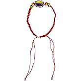Columbian Colombia Adjustable String Bracelet, Assorted Colors Red Blue Yellow, Flag Emblem