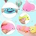 Hicdaw 32PCS Glow in The Dark Squishie Mochi Squishy Toys Mini Kawaii Animal Squishies Stress Relief Toys Seal Cat Pig Elephant Tiger Rabbit Panda Squishies