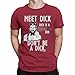 Alabama Football Don't Be a D!ck Funny Men's Cardinal T-Shirt (2-X)
