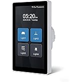 LANBON L10 Large LCD Smart Light Switch, Custom Display &amp; Icons, 6-in-1 1/2/3/4-Load &amp; Curtain, 2.4GHz WiFi, Alexa/Google Home, Motion Wake, Single-Gang Box, No Dimmer, Neutral Wire Required, L10-HS