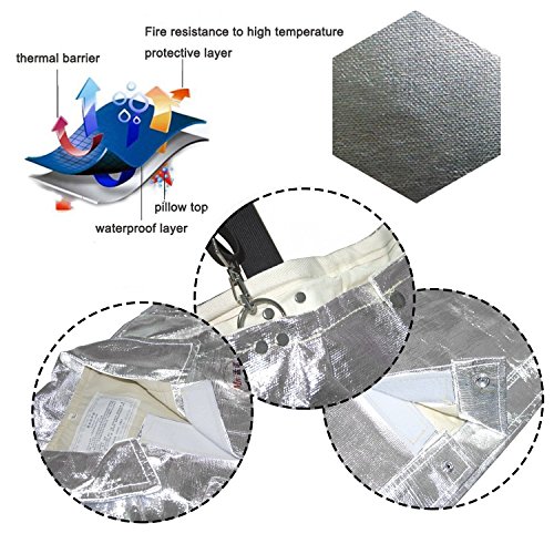 Hukoer Aluminum Foil 1000 Degree heatproof radiation proof inflaming retarding suit Full set