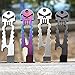 SUPOW(TM)1PCs Tactical EDC Stainless Steel Titanium Skeleton Key Stick/Multi-functional Hand Tools self-defense Equipment/Screwdriver Crowbar Wrench Opener Crowbar/Multi-functional Pocket Survival Tool/Skull Keychain Self-defense Forces Emergency Survival Kit (Black)