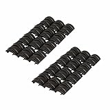 IEMNA 24PCS Rubber Covers /Rubber Mounts /Rubber Rail Guard with Flexible Adjustment for Picatinny Rails and Weaver Rails
