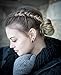 GOZE 13 Piece Ring Hair Donut Bun Maker Set - For Chignon Hair Styles - 3 Buns, 2 Bands, 8 Bobby Pins (Brown)