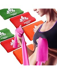 Micrael Home juego de 3 bandas de resistencia de hule para ejercicio doméstico para entrenamiento, terapia física, pilates, ejercicios 595.9 pulgadas