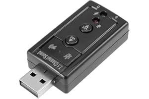 External USB Sound Card USB 2.0 to Jack 3.5Mm Headphone Audio Adapter Micphone 7.1 Channel 3D Virtual Mic Speaker Sound Card 