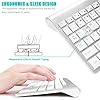 Wireless-Keyboard-and-Mouse-SetsUK-Layout-24Ghz-USB-Receiver-Full-Size-Keyboard-Combo-Compact-Compatible-with-iMac-Mac-PC-Laptop-Tablet-Computer-Windows-Silver-White FENIFOX Wireless Keyboard and Mouse Sets,UK Layout 2.4Ghz USB Receiver Full Size Keyboard Combo Compact Compatible with…