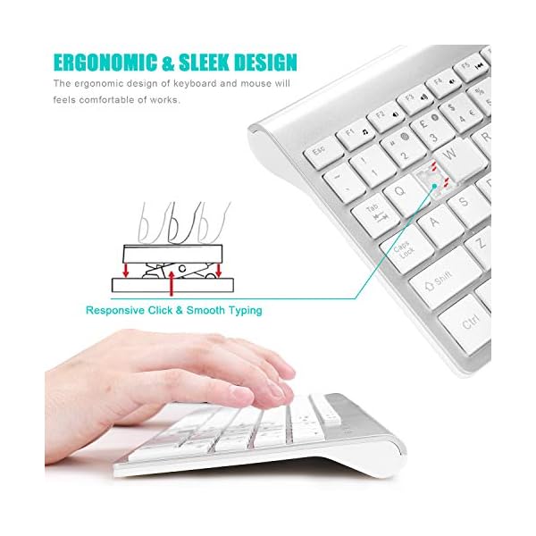 Wireless-Keyboard-and-Mouse-SetsUK-Layout-24Ghz-USB-Receiver-Full-Size-Keyboard-Combo-Compact-Compatible-with-iMac-Mac-PC-Laptop-Tablet-Computer-Windows-Silver-White FENIFOX Wireless Keyboard and Mouse Sets,UK Layout 2.4Ghz USB Receiver Full Size Keyboard Combo Compact Compatible with…