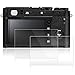 AFUNTA Screen Protectors Compatible X100F X-E2S X100T X-E2 X-100F X-100T, 2 Pack Anti-Scratch Tempered Glass Protective Films for DSLR Digital Camera
