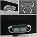 u-Box Chrome Roof Reading Light Cover Trim for 2011-2016 Jeep Wrangler 4-Door - Set