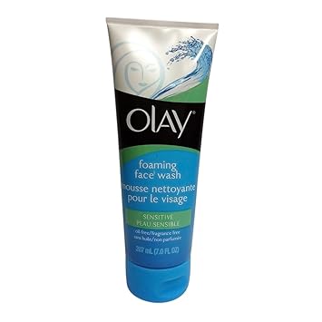 olay gentle clean foaming face wash for sensitive skin