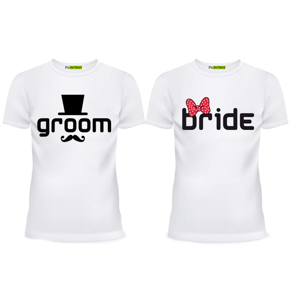 Bride Newlywed Matching Couple Shirts 
