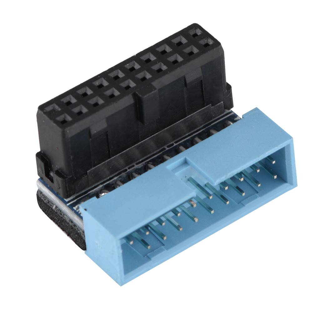 Motherboard Connector, 5PCS 90 Degree Angled USB 3.0 19-Pin Motherboard Internal Header, for Computer, Desktops PC