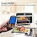 XIKEZAN Waterproof Dual Probe Meat Thermometer Instant Quick Read Kitchen Digital Electric Cooking Food Candy Thermometers for BBQ Oven Grilling Turkey Steak Baking Smoker Liquids Water Bread w/ Timer