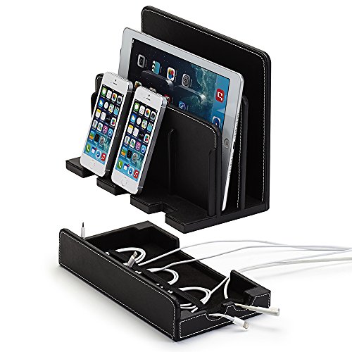 Great Useful Stuff Multi-Device Charging Stations (Black Leatherette Core) - Thumbnail 2