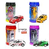WLtoys Mini Coke Racer Speed Radio Remote Control Micro Racing Car Hobby Vehicle Toy Gift With LED Color by Random 1 PCS（1 frequency by random）