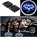 Houkiper 2pcs Universal Car Door Wireless Welcome Light LED Projector Logo Lamp Ghost Shadow Light Bat Man - Battery Operated