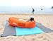 FancyOut Oversized 10'x9' Nylon Sand Proof Blanket with 6 Sand Securing Pockets for Beach, Picnic, Park& Football field, Portable, Quick Drying, Lightweight Weight & Durable Design (Blue)