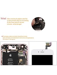 Para iphone 6 Protector de visualización LCD de repuesto 2018 nuevo diseño 4.7 inch digitalizador de visualización táctil marco montaje Juego completo reparación guía