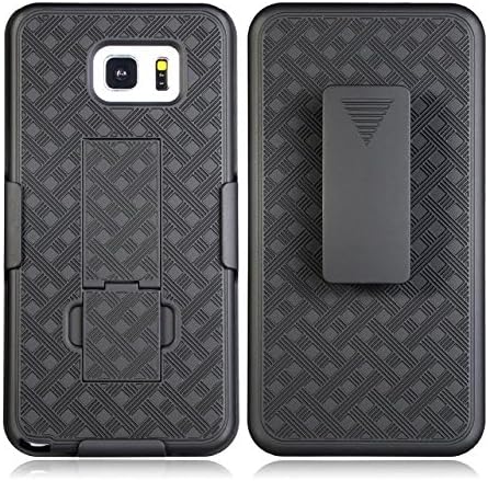 Note 5 Shell Holster Combo Slim Case with Kickstand & Swivel Belt Clip for Samsung Galaxy Note 5 WilliCase