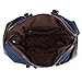 Ulgoo Travel Duffel Bag Canvas Bag PU Leather Weekend Bag Overnight (Deep Blue)