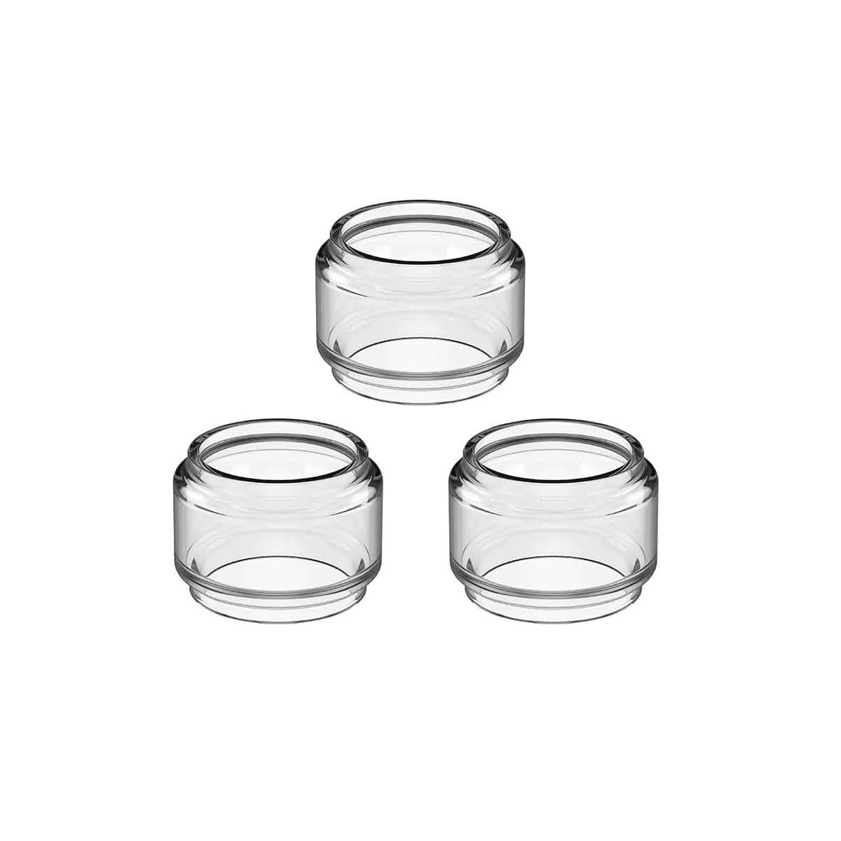 WratryParts 3pcs Replacement Clear Straight Fat Bubble Glass Tube Tank For Kylin V3 RTA Tank (Fat)