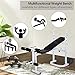 Bonnlo Adjustable Weight Bench, Multi-Function Workout Bench with Leg Extension and Leg Curl, Folding Incline Decline Heavy Duty Exercise Bench for Office, Home and Gym