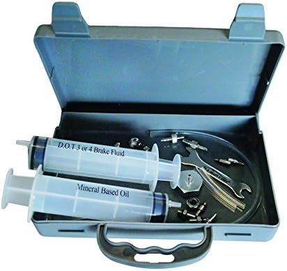 18834 Alligator TAQ Disc Brake Bleed Kit for most Brake Systems Set Consists of: Two Spray, Pipe, Ventilstück and Adapter for Magura Hayes Hope (Except Strocker), Avid & Formula (Universal Bleeding Kit)