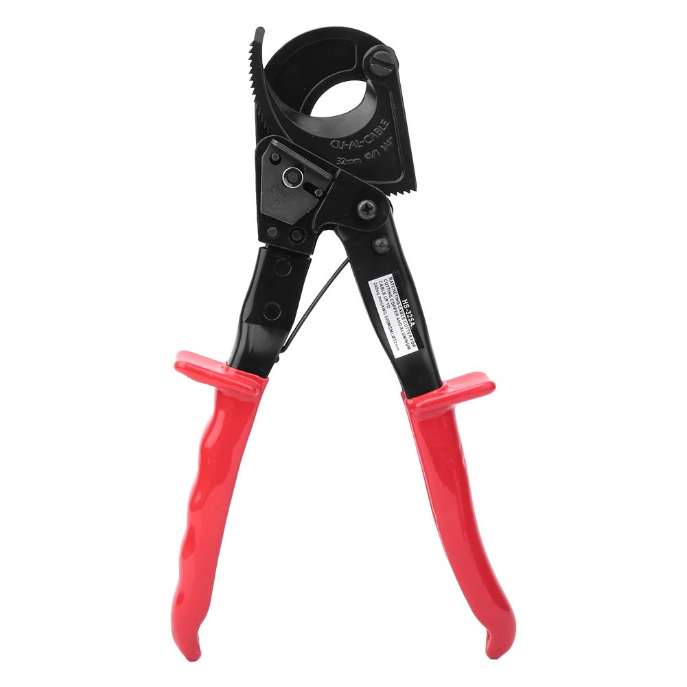 HS 325A Ratchet Cable Cutter Insulated HCS Copper Aluminum Cutting Tool 240mm Ratchet Cable Cutting Tool