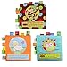 Bontip Fabric Baby Cloth Books Non-Toxic Activity Crinkle Soft Book Early Educational Toys for Toddler Infants and Kids - Perfect for Baby Shower Gifts (Pack of 3)