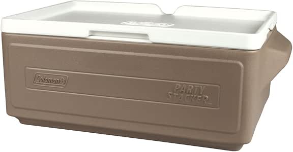 coleman chiller 20 can party stacker portable hard cooler gray