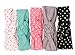 Mookiraer Baby Girls Headbands with Bows Handmade Hair Accessories Stretchy Hairbands for Newborn Infant Toddler Baby Essentials (ZY005)
