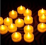 Instapark LCL Series Battery-powered Flameless LED Tealight Candles, Pack of 24