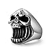 LAOYOU Mens Skull Ring, Surgical Stainless Steel Jewelry Beer Bottle Opener Skull Rings for Men Youth Teen Vintage Goth Gothic Punk Rock Biker Ring Antique Birthday Christmas Halloween Gifts Size 15
